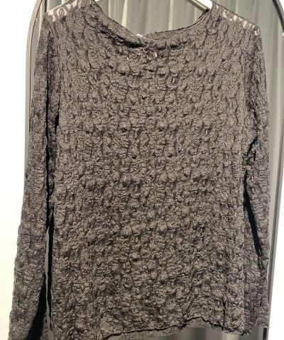Spitzenshirt in Schwarz