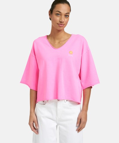 Smith & Soul - "Mykonos" Boxy Sweatshirt in Neonpink