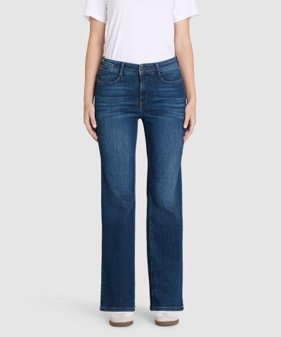 MAC - LAURA Authentic Stretch Denim in Trendy Blue