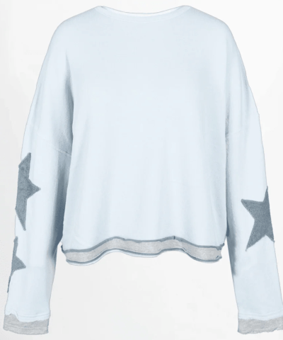 Love Joy Victory - Sweatshirt "Hopewell" in Eisblau