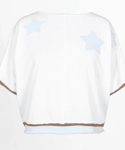 Love Joy Victory - T-Shirt "Rumbia" in Offwhite