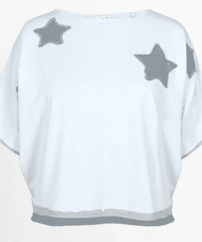 Love Joy Victory - T-Shirt "Rumbia" in Eisblau