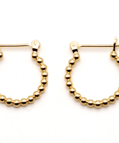 Schmückstück - Ohrringe "O25" aus Sterlingsilber vergoldet - 15mm