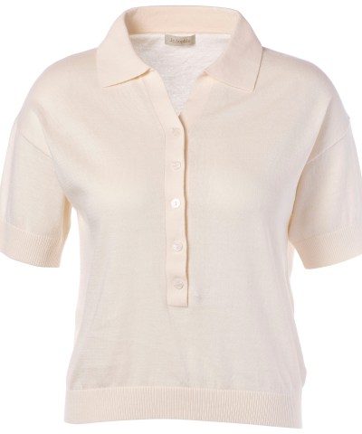 JcSophie - "Marissa" Poloshirt in Creme