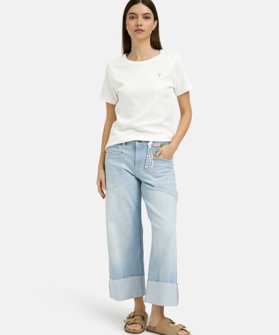 Smith & Soul - T-Shirt "Lobster" in Offwhite