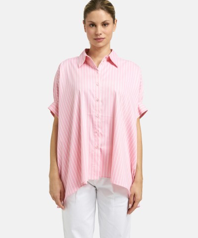 Smith & Soul - Oversized Bluse mit Neonstreifen