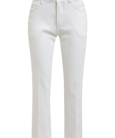 Milano Italy - Kickflare 5-Pocket Jeans in Offwhite