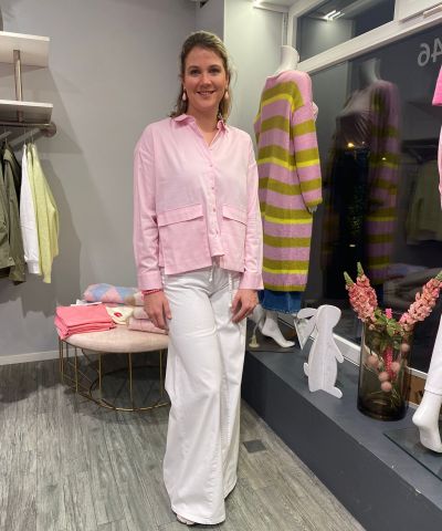 MAC - Extreme Wideleg Sommerjeans in Weiß