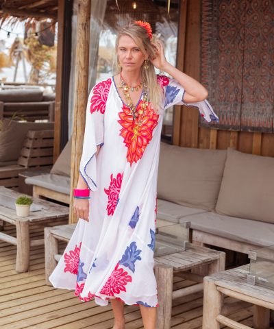 Place du Soleil - Maxikleid mit floralen Blüten