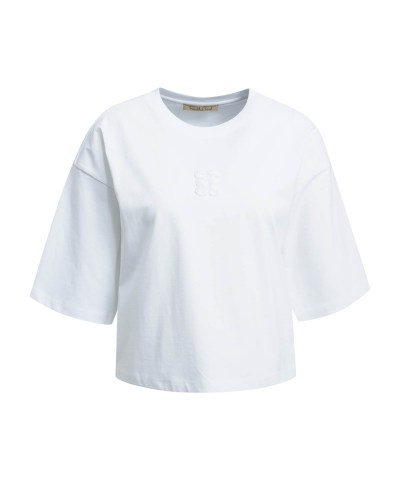 Smith & Soul - Boxy Cropped Anagram T-Shirt in Weiß
