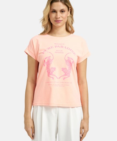 Milano Italy - Hawaii T-Shirt in Orange