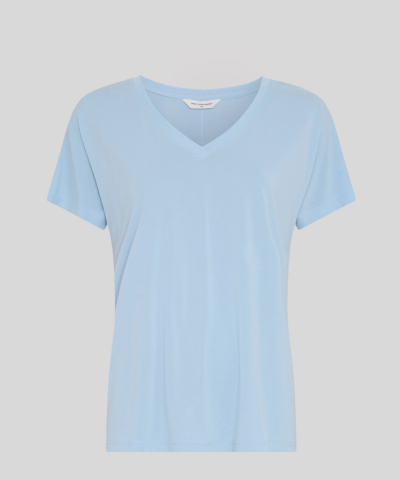 MSCH Copenhagen - MSCHFenya Modal V Neck T-Shirt in Blau