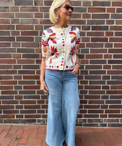 MAC - Extreme Wideleg Sommerjeans in Light Blue