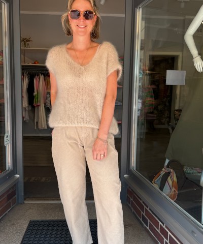 MAC - Danni 2.3 Barrel Cordhose in Beige