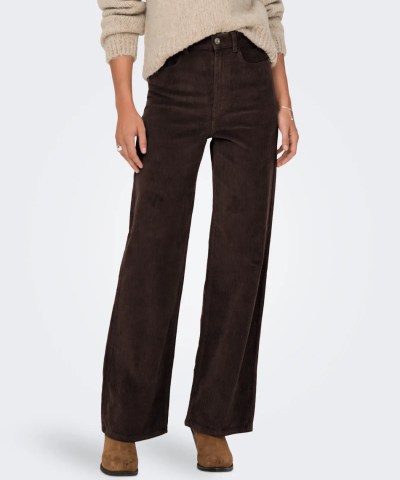 ONLY - OnlHope Wideleg Cordhose in Dunkelbraun