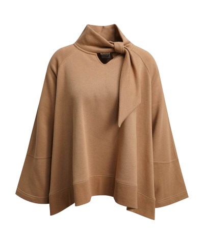 Smith & Soul - Oversize-Cape-Sweatshirt mit Schal in Toffee
