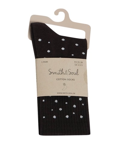 Smith & Soul - Pünktchensocken in Braun
