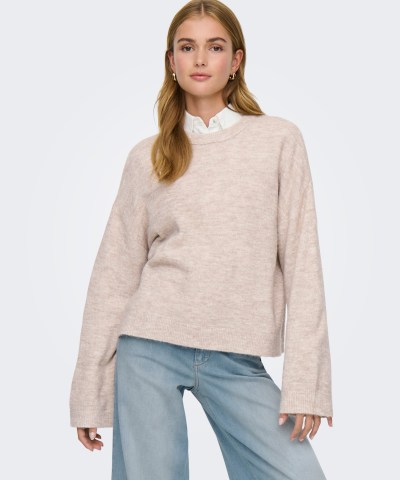 ONLY - OnlSimoni Strickpullover in Beige