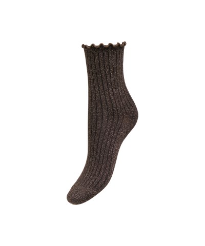 ONLY - OnlMillie Glitzersocke in Black Coffee