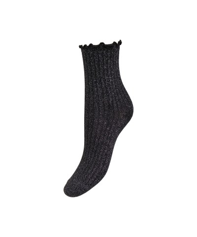 ONLY - OnlMillie Glitzersocke in Schwarz