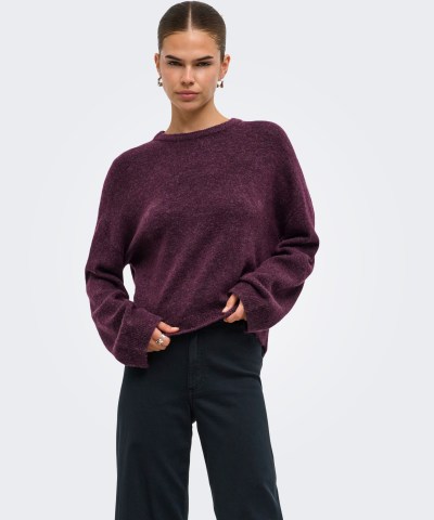 ONLY - OnlSimoni Strickpullover in Violett