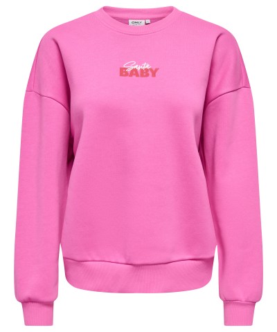 ONLY - OnlZenja XMas Sweatshirt in Rosa