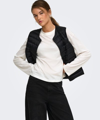 ONLY - OnlHappy Langarm Shirt in Weiß