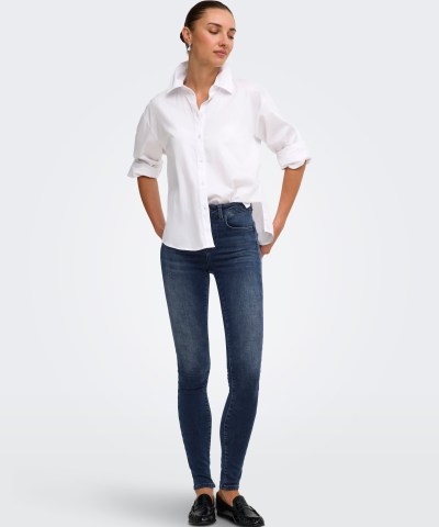 ONLY - OnlPower Skinny Fit Jeans in Dunkelblau