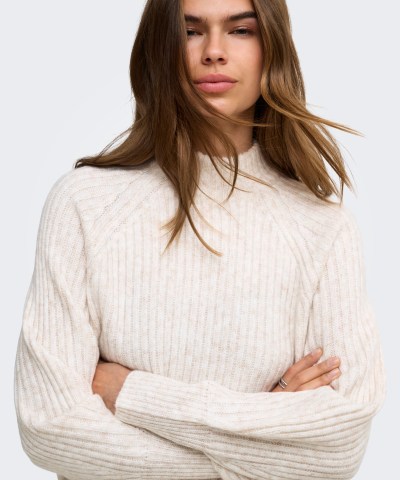 ONLY - OnlKalibu Strickpullover in Weiß