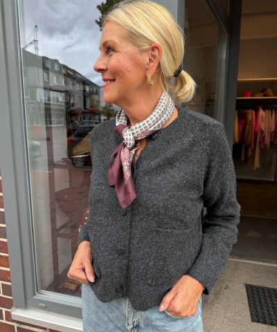 ONLY - OnlPiemonte Cardigan in Dunkelgrau