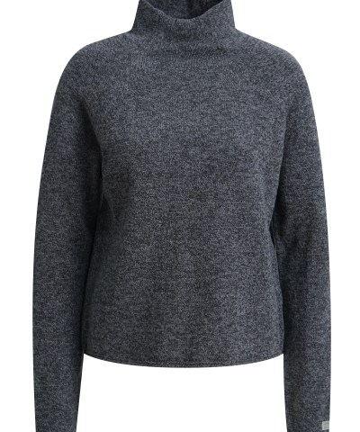 Smith & Soul - Cropped Woll-Rollkragen Pullover in Anthrazit