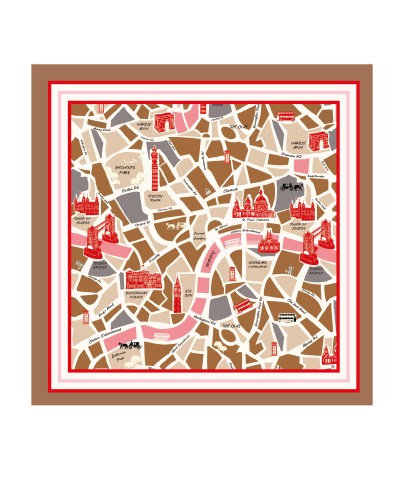 Smith & Soul - Nickituch mit Stadtkarte London