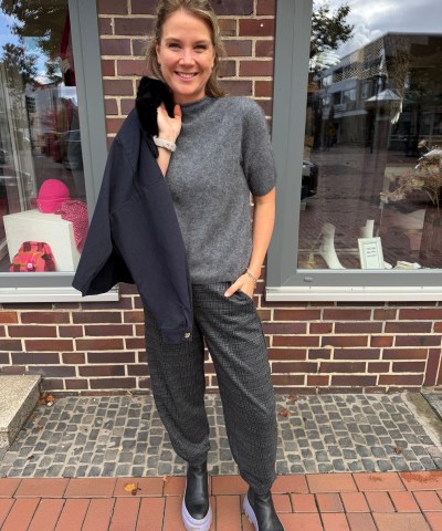 MAC - Tilda Barrelhose im Karomuster