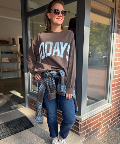 10DAYS - Baseball Sweater mit "10DAYS" Druck