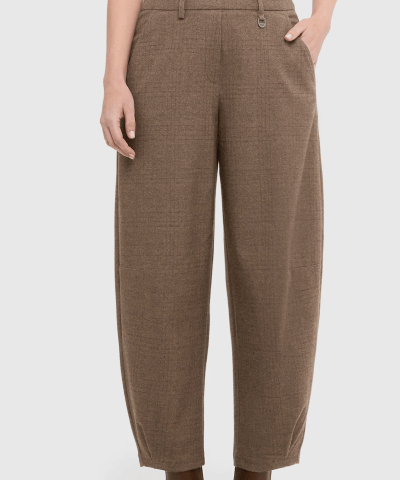 MAC - TILDA Barrelhose im Karomuster Braun